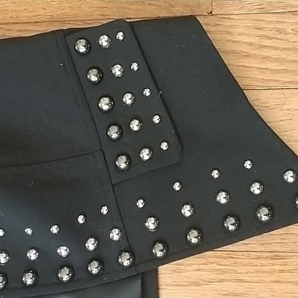 Alberto Makali Black Studded Open Front Vest M - Picture 9 of 11